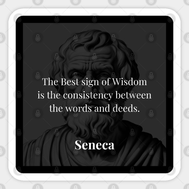 Seneca's Measure of Wisdom Sticker by Dose of Philosophy